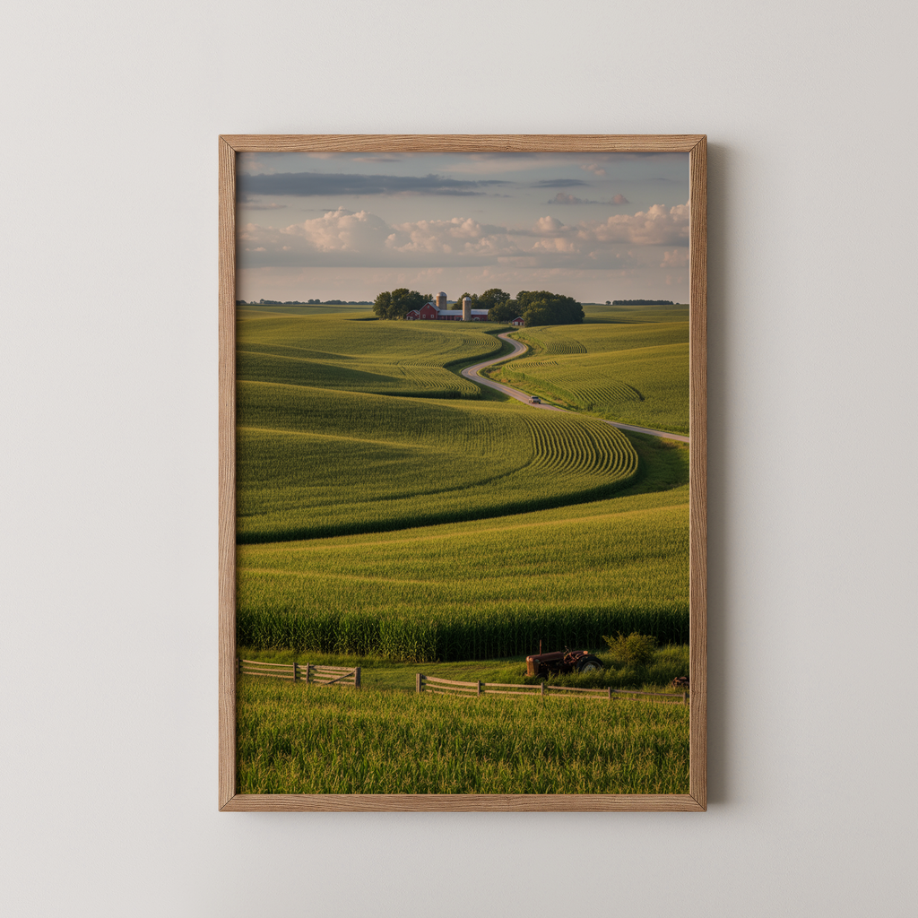 Wheat Fields, Iowa